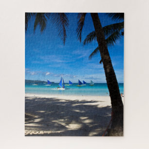 Tropical Beaches White Beach Boracay Philippines Jigsaw Puzzle