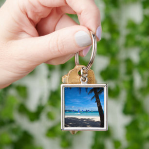 Tropical Beaches   White Beach Boracay Philippines Keychain