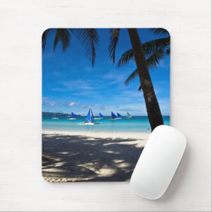 Tropical Beaches White Beach Boracay Philippines Mouse Pad
