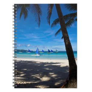 Tropical Beaches   White Beach Boracay Philippines Notebook