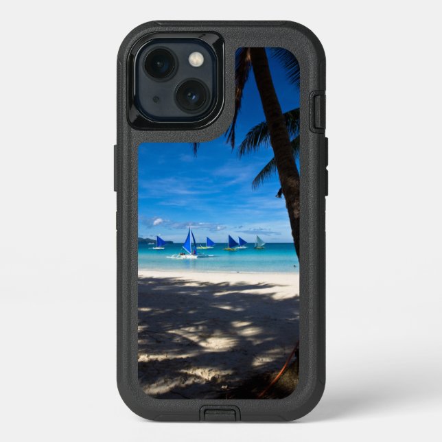Tropical Beaches | White Beach Boracay Philippines Otterbox iPhone Case (Back)