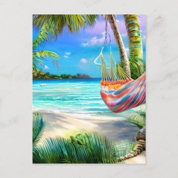 Tropical Beaches With Their White Sand And Crystal Postcard by ProdesignGo at Zazzle