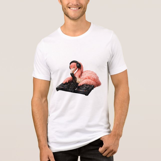 Tropical Beat Flamingo Tee (Front)