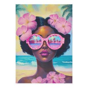 Tropical Beauty in Pink Shades Photo Print