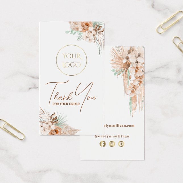 tropical beige and mint package insert (Office)