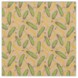 Tropical Beige Banana Leaf Pattern Fabric