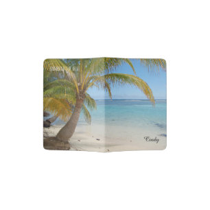 Tropical Belize Beach Caribbean Sea Seascape Passport Holder