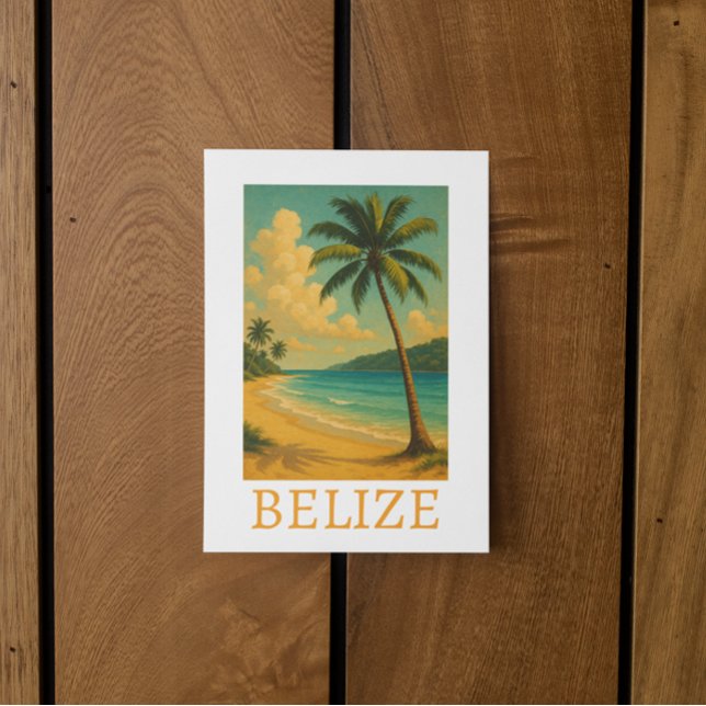 Tropical Belize Beach Caribbean Vacation Postcard (Tropical Belize Beach Caribbean Vacation Postcard)