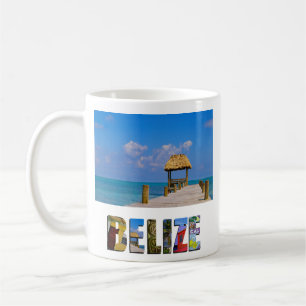 Tropical Belize Blue Sky Ocean Photo Coffee Mug