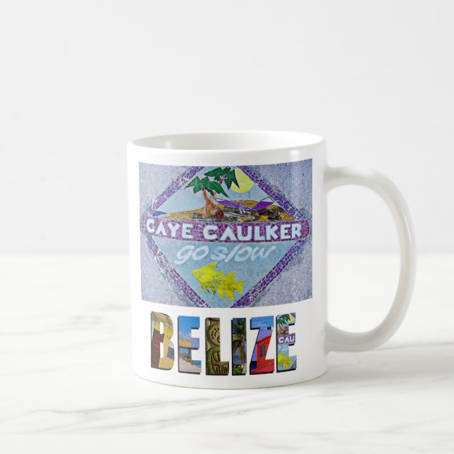 Tropical Belize Caye Caulker Island Photo Coffee Mug (Right)