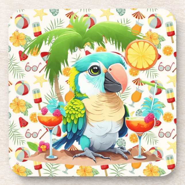 Tropical Beverage Coaster (Front)