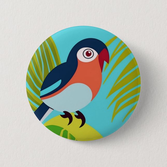 Tropical bird button (Front)