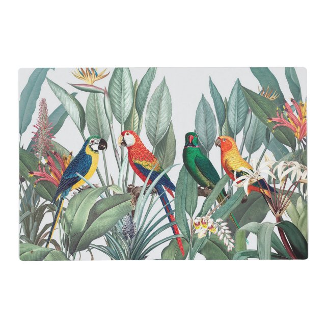 TROPICAL BIRD LANDSCAPE Placemat (Front)