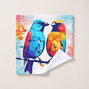 Tropical Bird Lovers Bath Towel Set