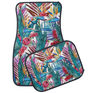 Tropical Bird Of Paradise Car Floor Mat