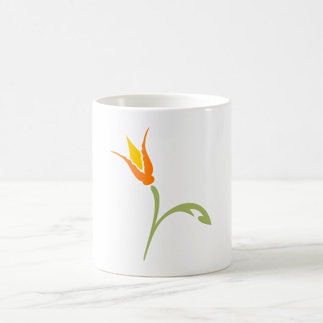 Tropical Bird of Paradise Floral Coffee Mug (Creator Uploaded)