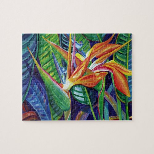 Tropical Bird of Paradise from Hawaii Jigsaw Puzzle