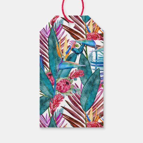 Tropical Bird Of Paradise Gift Tags