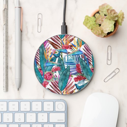 Tropical Bird Of Paradise Wireless Charger