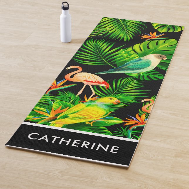 Tropical Bird Paradise Yoga Mat (In Situ)