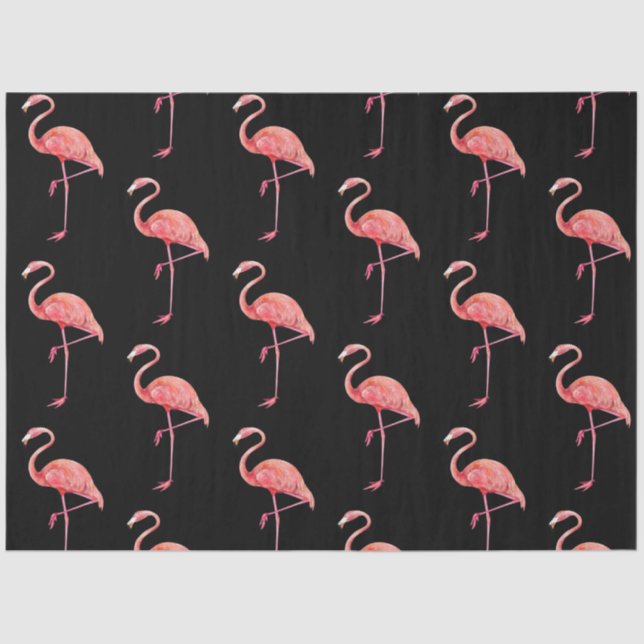 Tropical Bird Series : Flamingo Design 3 Tissue Paper (Front)