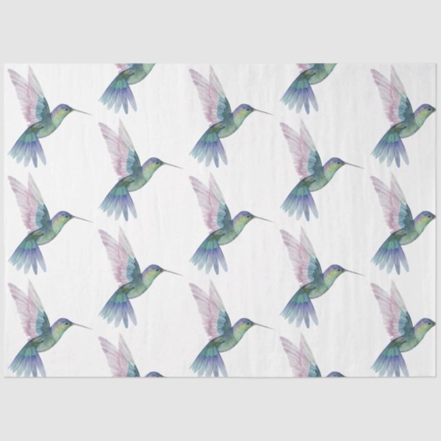 Tropical Bird Series : Hummingbird Design 2 Tissue Paper (Front)