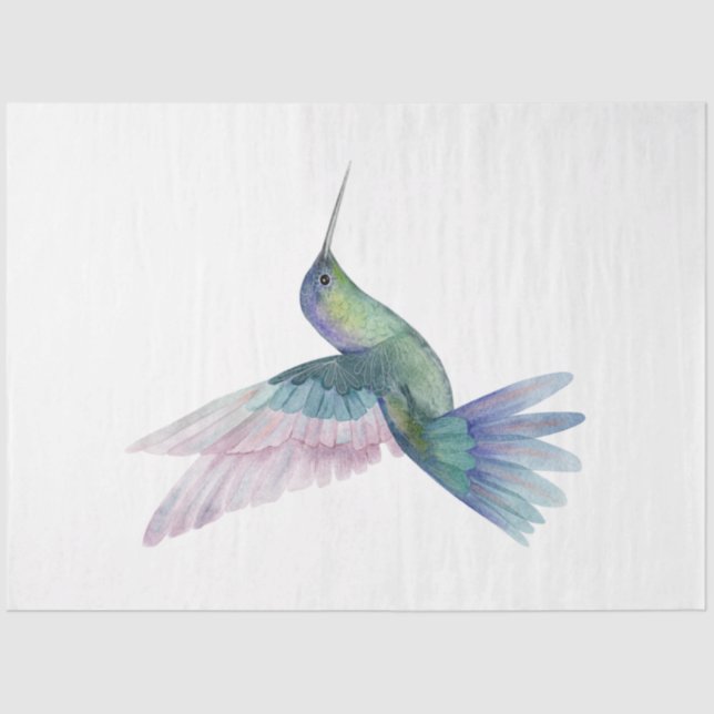 Tropical Bird Series : Hummingbird Tissue Paper (Front)