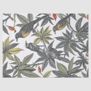 Tropical Birds Bold Illustration Tissue Paper