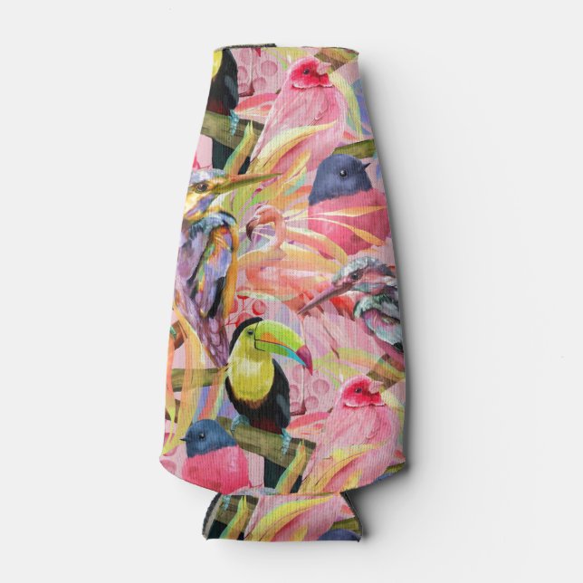 Tropical Birds Bottle Cooler (Front)