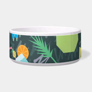 Tropical Birds Drinks: Vibrant Seamless. Bowl