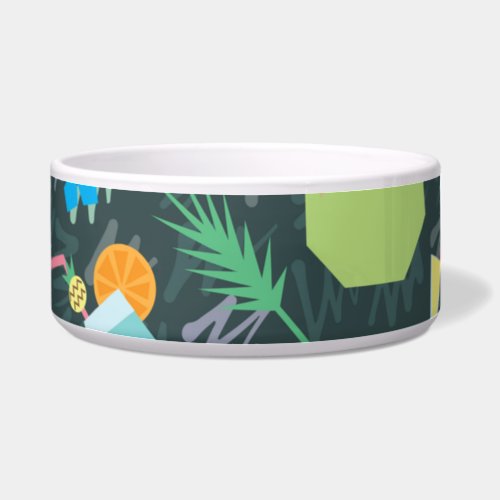 Tropical Birds Drinks Vibrant Seamless Bowl