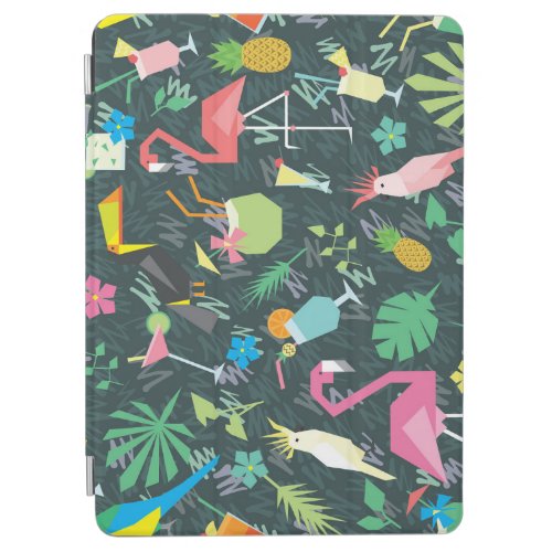 Tropical Birds Drinks Vibrant Seamless iPad Air Cover