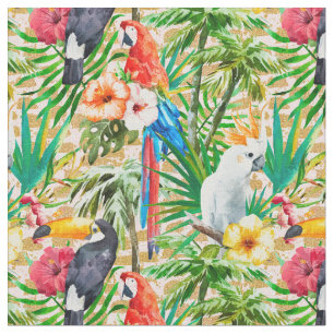 Tropical Birds Fabric