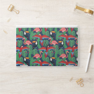 Tropical Birds In Bright Colors HP Laptop Skin