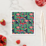 Tropical Birds In Bright Colors Napkins