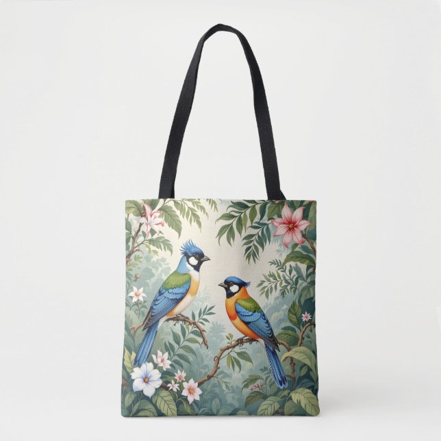 Tropical Birds in the Jungle Tote Bag (Front)