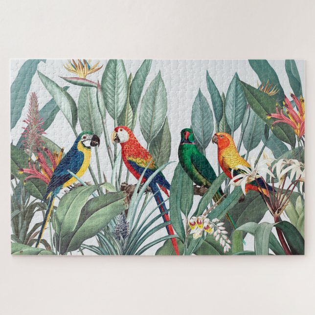 TROPICAL BIRDS JIGSAW PUZZLE (Horizontal)