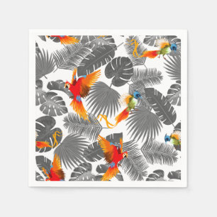 Tropical birds napkins