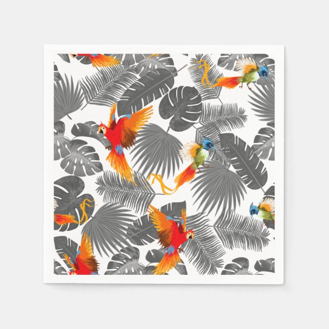 Tropical birds napkins (Front)