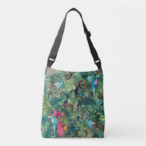 Tropical Birds of Paradise  Crossbody Bag