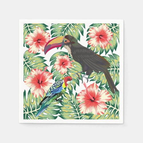 Tropical Birds of Paradise Design Series 1 Napkins