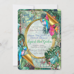 Tropical Birds of Paradise Invitation