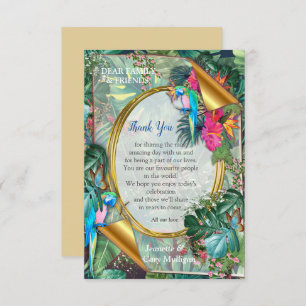 Tropical Birds of Paradise  RSVP Card