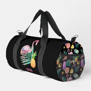 Tropical Birds Pineapple Pattern Duffle Bag by Westerngirl2 at Zazzle