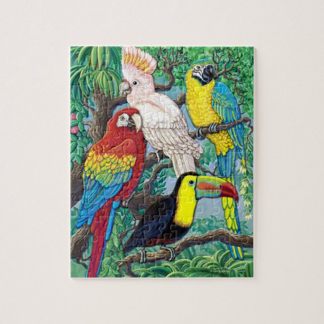 Tropical Birds puzzle (Vertical)