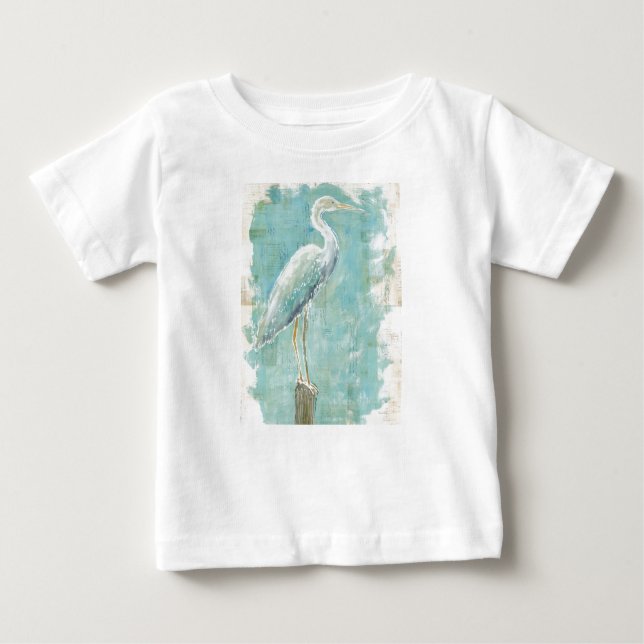 Tropical Birds | Still Egret Baby T-Shirt (Front)