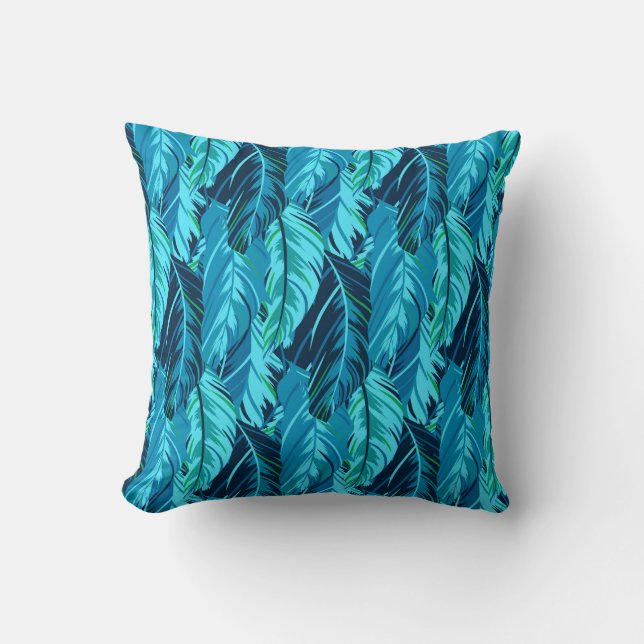 Tropical Birds Throw Pillow (Front)