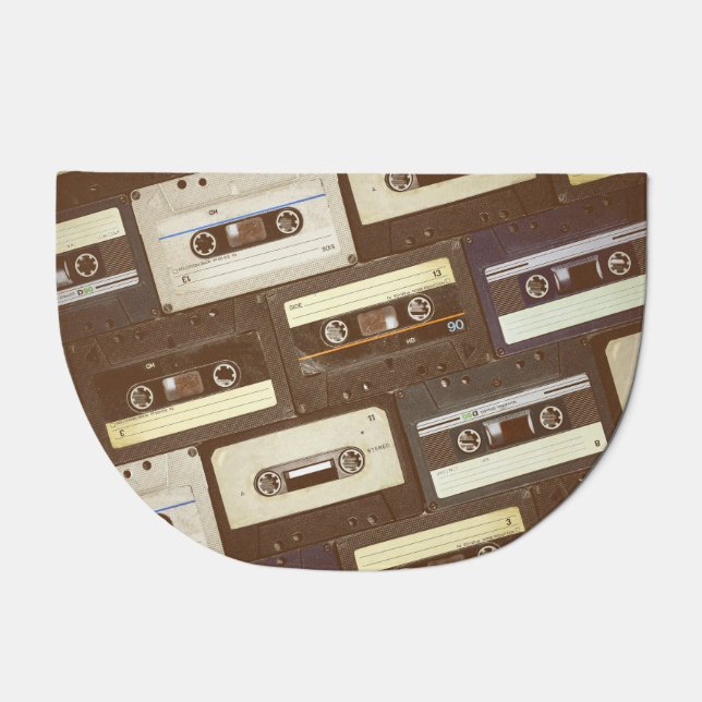 Tropical Birds: Toucans & Parrots Vintage Doormat (Front)