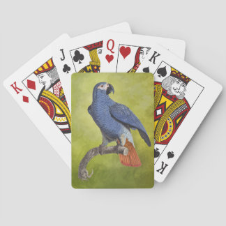 Tropical Birds Vintage Parrot Illustration Poker Cards