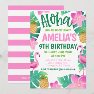 Tropical Birthday Party Invitation